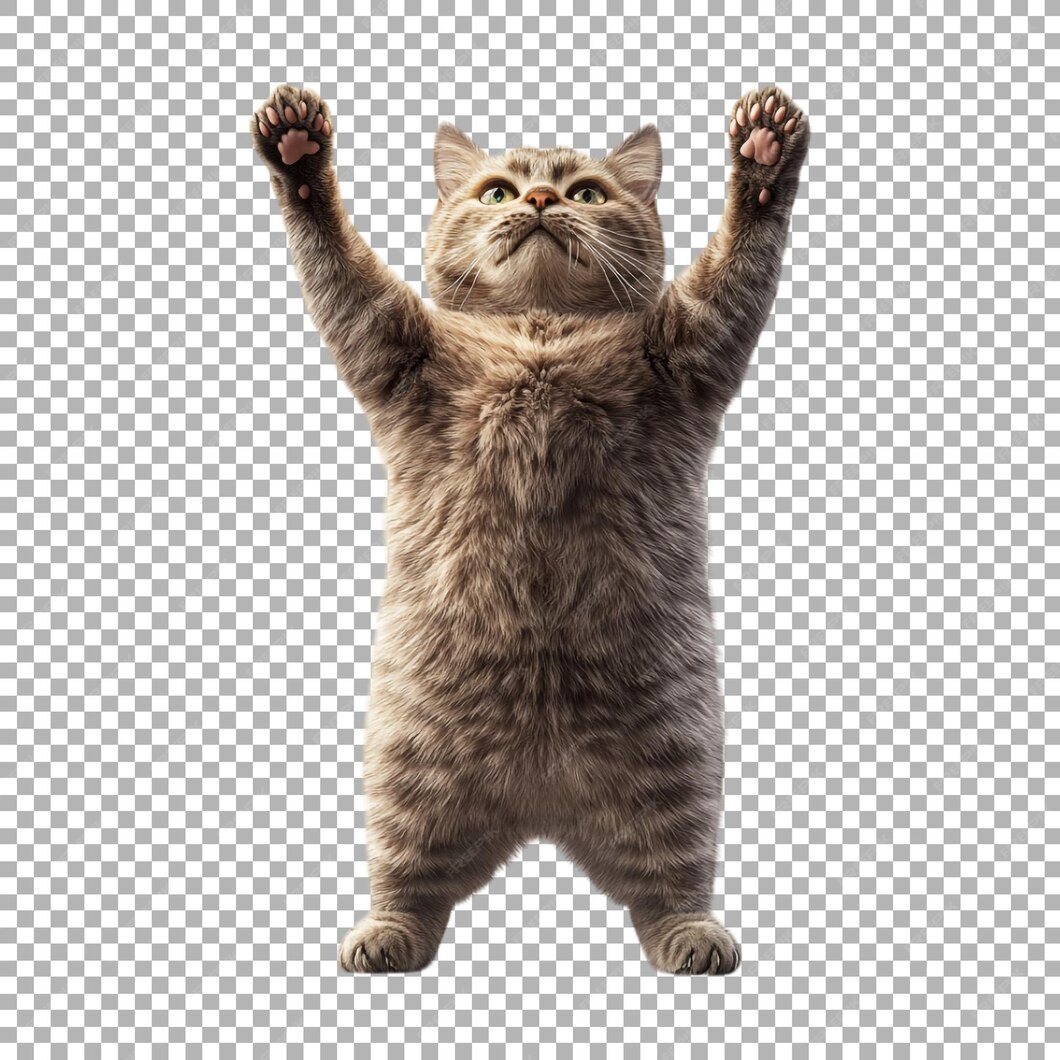 Chonky Orange Cat Standing